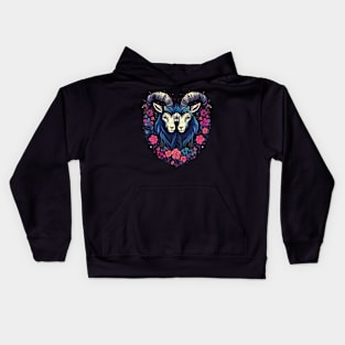 Goat Couple Valentine Kids Hoodie